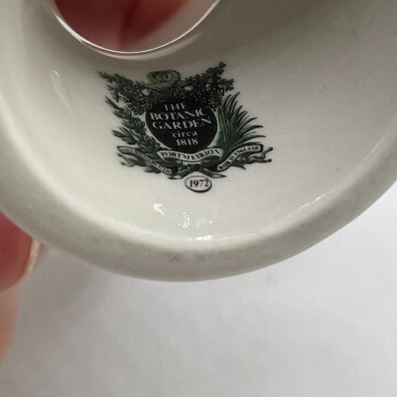 Portmeirion Botanic Garden Vintage Forget Me Not Egg Cup 1972 Old Label - Picture 8 of 8
